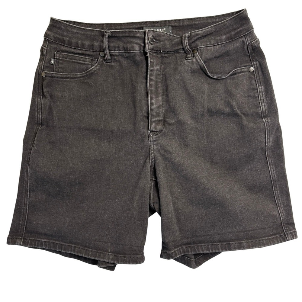Judy Blue Denim Shorts Womens 1XL Black High Rise Stretch JB150237